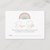 レインボーおむつラッフルカード エンクロージャーカード (正面)