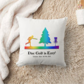 レインボーおもしろいディスクゴルフパッティング木障害物 クッション (ブランケット)