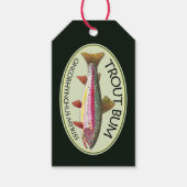 レインボーおもしろいトルバム魚釣り ギフトタグ (正面)