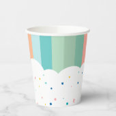 レインボーおもしろいバースデーパーティーテーマ 紙コップ (左)