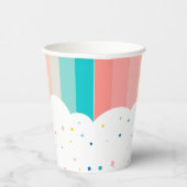 レインボーおもしろいバースデーパーティーテーマ 紙コップ (右)