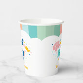 レインボーおもしろいバースデーパーティーテーマ 紙コップ (左)