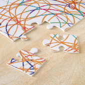 レインボーおもしろいパターンに挑戦する落書き ジグソーパズル (側面)