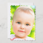 レインボーお洒落とバルーンの女の子の誕生日パーティー 招待状 (裏面)