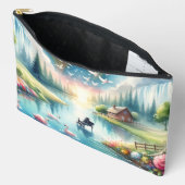 レインボーお洒落アースファンタジーシーン アクセサリーポーチ (見開き)