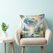 レインボーお洒落アースファンタジーシーン クッション (椅子)