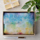 レインボーお洒落スワールデコページ 薄葉紙 (ギフト)