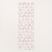 レインボーお洒落パタンモノグラム ヨガマット (裏面)