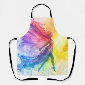 レインボーお洒落フェアリー – エンチャントコテージコア エプロン (正面)