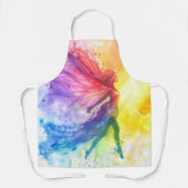 レインボーお洒落フェアリー – エンチャントコテージコア エプロン (正面)