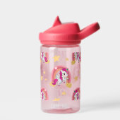 レインボーお洒落ユニコーン ウォーターボトル (左面)