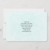 レインボーお洒落&クローバー付きプランター サンキューカード (裏面)