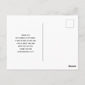 レインボーお洒落&クローバー付きプランター ポストカード (裏面)