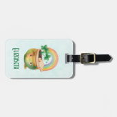 レインボーお洒落&クローバー付プランター ラゲッジタグ (正面横)