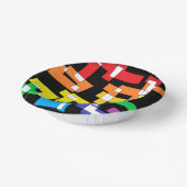 レインボーお祝い ペーパーボウル (傾斜あり)