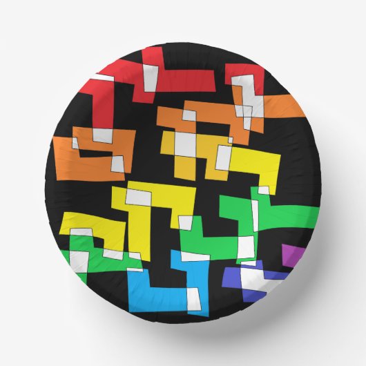 レインボーお祝い ペーパーボウル (正面)