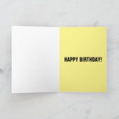 レインボーお誕生日ケーキグリーティングカード カード (内部)