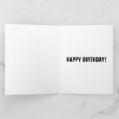 レインボーお誕生日ケーキ巨大グリーティングカード カード (内部)