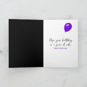 レインボーお誕生日ケーキ カード (内部)