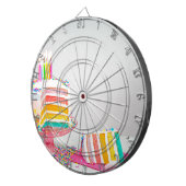 レインボーお誕生日ケーキ ダーツボード (正面右)