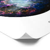 レインボーかに星雲 サークル 写真 名前入り 8x10 ポスター (角)