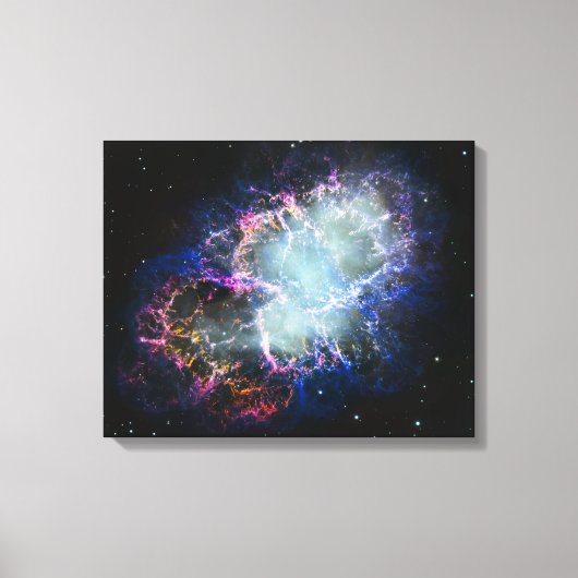 レインボーかに星雲 16x20 キャンバスプリント (正面)