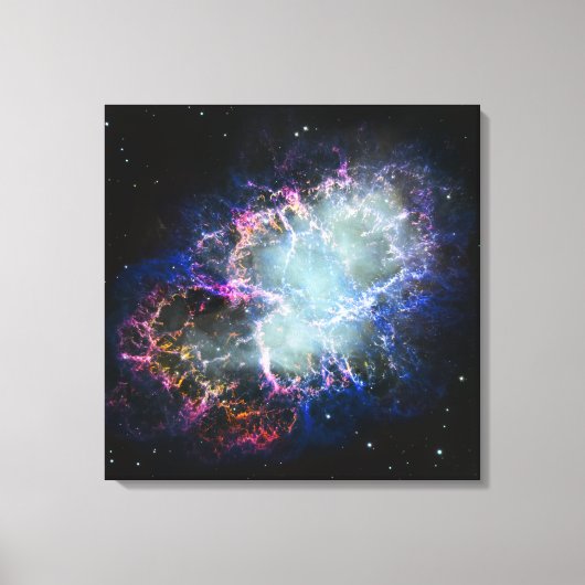 レインボーかに星雲 24x24 キャンバスプリント (正面)