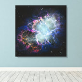 レインボーかに星雲 24x24 キャンバスプリント (インサイチュ (ウッドフロア))