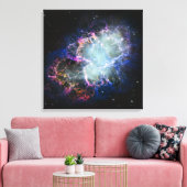 レインボーかに星雲 24x24 キャンバスプリント (インサイチュ (リビング))