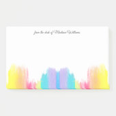 レインボーかわいらしウォーターパーソナライズされたカラーデスク ポストイット (正面)