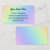 レインボーかわいらしグラディエントの名刺 名刺 (正面/裏面)