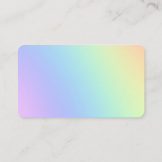 レインボーかわいらしグラディエントの名刺 名刺 (裏面)