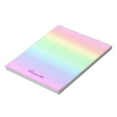 レインボーかわいらしグラデーション ノートパッド (回転)