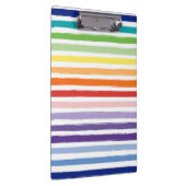 レインボーかわいらしストライプパタン学校 クリップボード (右)