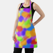 レインボーかわいらしスポッジズ抽象デザイン- エプロン (インサイチュ)