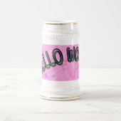 レインボーかわいらしハローワールド ビールジョッキ (中央)