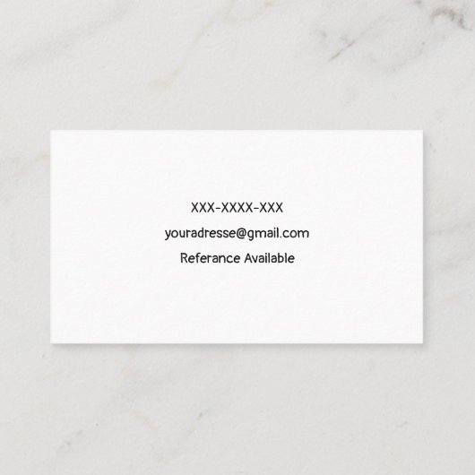 レインボーかわいらしピンクブルーボホベビーシッター広場 名刺 (裏面)