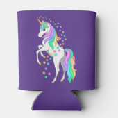 レインボーかわいらしユニコーンの落下する星を育てる 缶クーラー (裏面)