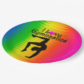 レインボーかわいらしー私は体操紙プレート ペーパープレート (アングル)