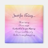 レインボーかわいらし霊気原則デザイン マグネット (正面)