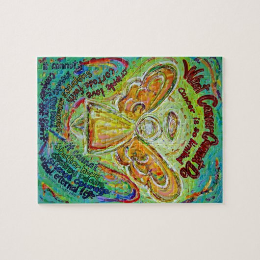 レインボーがんエンジェルア絵画ートズパズル ジグソーパズル (横)