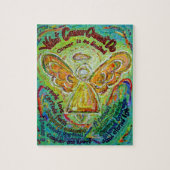 レインボーがんエンジェルア絵画ートズパズル ジグソーパズル (縦)