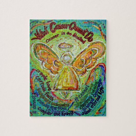 レインボーがんエンジェルア絵画ートズパズル ジグソーパズル (縦)