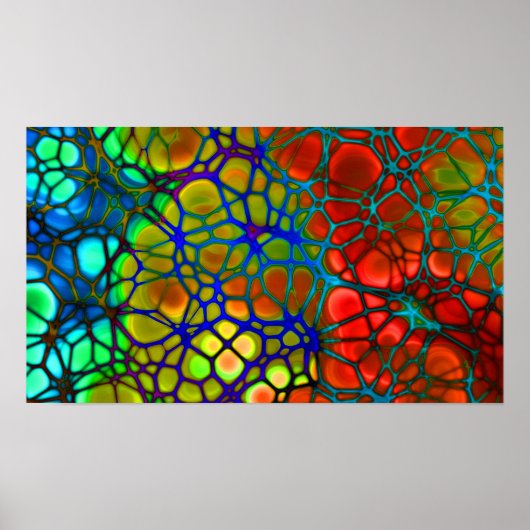 レインボーくもの巣ポスター ポスター (正面)