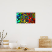 レインボーくもの巣ポスター ポスター (キッチン)