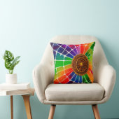 レインボーくもの巣 クッション (椅子)