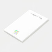 レインボーという先生名シンプルの注ミニマル文 ポストイット (アングル)