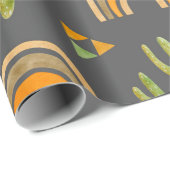 レインボーとカチュウの水色シームレスパターン ラッピングペーパー (ロールコーナー)