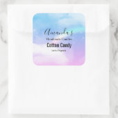 レインボーとドリーミーパステルクラウド スクエアシール (バッグ)