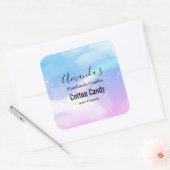 レインボーとドリーミーパステルクラウド スクエアシール (封筒)